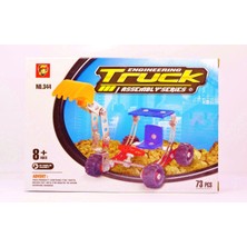 Hereveoyuncak 73 Parça Metal LEGO Kepçe Eğlenceli LEGO Seti Vee Yapım Kutusu