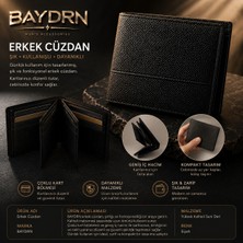 Erkek Cüzdan Siyah Çok Kartlıklı Şık ve Kullanışlı Cüzdan