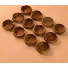 sara ahşap çerezlik seti 9 cm (süper ) 12 adet