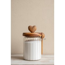 Suo Home Akasia Love Kaşıklıklı Kavanoz / Baharatlık (570ML)