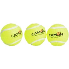 Camon Gıcırtılı Tenis Topu 7.5 Cm: Köpekler Için Sesli Eğlenceli Oyun Topu (AD113/B)