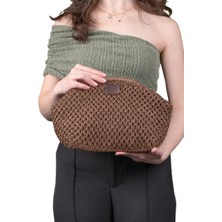 ByTooche Aello Burslu Astarlı Kağıt Ip Çanta , Hasır Örgü , Clutch, El Çantası, Portföy, Kadın Çanta
