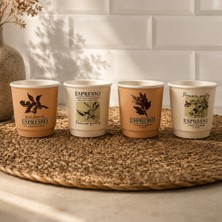 Meturas Art 4’lü Espresso Bardağı 90 cc Seramik Kahve Fincanı Seti