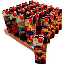 STR STR Edition Lüks Taşlı Orta Boy Çakmak 25’li Paket