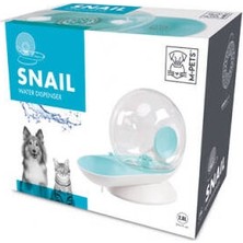 isiltikidsmoda Snail Hazneli Kedi ve Köpek Su Kabı Mavi 2800 ml