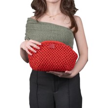 ByTooche Aello Burslu Astarlı Kağıt Ip Çanta , Hasır Örgü , Clutch, El Çantası, Portföy, Kadın Çanta