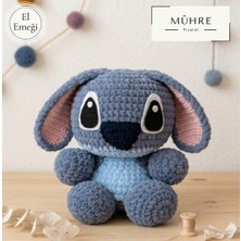 Mühre 28CM Trend El Emeği Sevimli Stich Peluş Oyuncak Uyku Arkadaşı Stıch