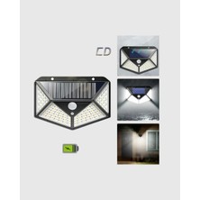 Yazline Global 100 LED Güneş Enerjili Bahçe Lambası – Pır Sensörlü, IP65 Su Geçirmez Dış Mekan Aydınlat