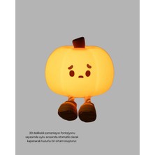 Yazline Global Pumpkin LED Night Light Dokunmatik Şarjlı Silikon Gece Lambası