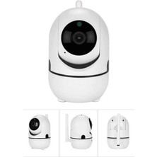 Yazline Global Baby Kamera Kablosuz 720P Beyaz 360 Derece Wifi Kamera Full Hd 1080P