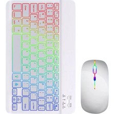 Yazline Global Çoklu Cihaz Uyumlu Kablosuz Klavye Mouse Seti Aydınlatmalı