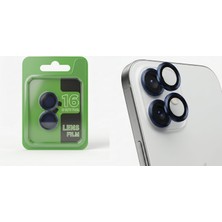 Teknomoda Apple iPhone 16 Ultra Dayanıklı Renkli Kamera Lens Koruyucu