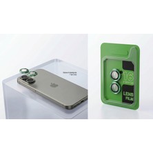 Teknomoda Apple iPhone 16/16  Plus Ultra Dayanıklı Renkli Kamera Lens Koruyucu