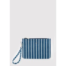 Mavi Çizgili Denim El Çantası 1913943-25768