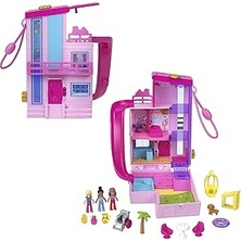 Uravas Store Polly Pocket™ Barbie™ Mini Oyun Seti Polly Pocket Barbie Rüya Evi Mini Bebek Evi ve Oyun Seti, 3 Mi