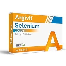 Uravas Store Argivit Selenium, Selenyum Içeren Takviye Edici Gıda 30 Tablet