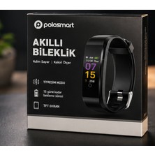 NIXCON Polosmart PBS105 Akıllı Bileklik Tft Ekran Bluetooth Fitness Tracker Adım Sayar Siyah