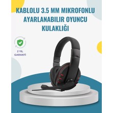 OEMTR Kırmızı Kulaklık Stereo Mikrofonlu Dayanıklı Örgü Kablolu