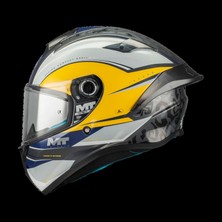 mt Helmets Targo S Outside C3 Parlak Sarı Full Face Kask