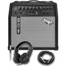 50 Watt Elektro Gitar Amfisi, USB ve Bluetooth Bağlantılı