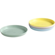 6'lı Pastel Renkli Kalas Plakaları, Bpa Içermez