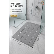 MAİN SHOP Katlanabilir Makine Yıkanabilir Küvet ve Duş Paspası Vantuzlu Kaymaz Yumuşak 45  x 70  cm M-161