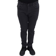 Hacker Fistan Store Erkek Füme Yüksek Bel Normal Kesim Dar Paça Jean Pantolon