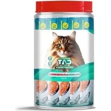 Somon ve Kızılcık Aromalı Sıvı Kedi Ödülü - 30X15 gr Paket