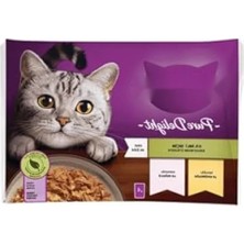 Jöle Içinde Tavuklu ve Somonlu Yetişkin Kedi Konservesi 4X85 gr