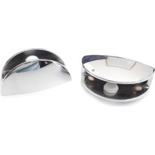Zenvia Mey Ithalat® Oval Krom Etejer Camı Tutucu Takımı
