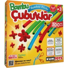 Zenvia Mey Ithalat® 5462 Kumtoys, Bambu Çubuklar - 300 Parça / +3 Yaş