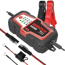 60AH Akıllı Akü Şarj ve Bakım Cihazı, 6V/12V Uyumlu