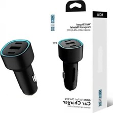 Araç Içi 60W Pd Hızlı Şarj Aleti, 2x Type-C ve 1x USB 3.0 Portu