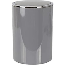 6 Litre Kapasiteli Gri Çöp Kovası, Modern Tasarım ile Banyo Kullanımı Için