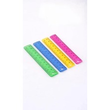 15 cm Plastik Cetvel Seti, 5 Adet Şeffaf ve Dayanıklı Tasarım