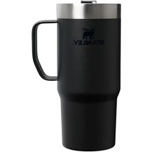 Paslanmaz Çelik Termos Bardak, 0,47 Litre Kapasite, Siyah