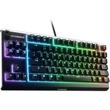 Steelseries Apex 3 Tkl Türkçe Gaming Klavye Tenkeyless, 8 Bölge Rgb Aydınlatma Türkçe Qwerty
