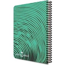 Faber-Castell Dalga Desenli Spiralli Defter, A4, 80 Yaprak, 70G Kağıt, Kareli, Dayanıklı Kapak, Kolay Açılan Spiral Cilt, Asorti Renkler