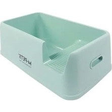 Esranın Dünyası Açık Kedi Tuvaleti Sea Green Renk Kolay Temizlik Için