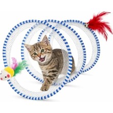 Esranın Dünyası Spiral Kedi Tüneli Oyuncak - Katlanabilir ve Interaktif Tasarım