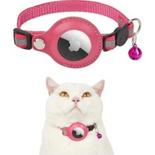Esranın Dünyası Reflektörlü ve Zilli Kedi Tasması, Pembe, Standart Ayarlanabilir, Güvenli Kullanım
