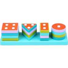 Sinerjim ​​​​​​​LC Ahşap Geometrik Şekiller Bul-Tak