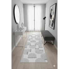 Fuly Consept  Bej Çizgili Yolluk – Yıkanabilir Ince Halı FCJ31064 Bej