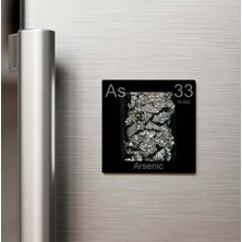 İberk Arsenic (Arsenik) Elementi – Buzdolap Magneti – 9x9 cm