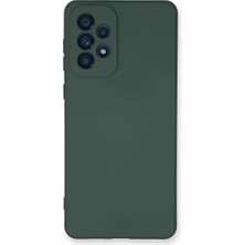 Bucuks Mey Ithalat®  Samsung Galaxy A33 5g Kılıf Nano Içi Kadife Silikon - Koyu Yeşil