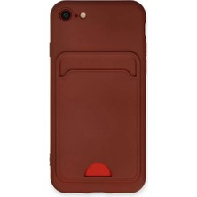 Bucuks Mey Ithalat®   iPhone 7 Kılıf Kelvin Kartvizitli Silikon - Bordo