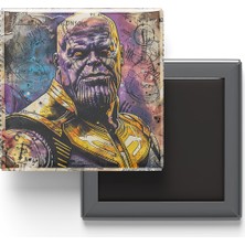 İberk Thanos - Baskılı Buzdolap Magneti Kare - 9x9 cm