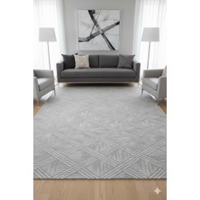Fuly Consept  Gri Bej Yolluk Halı – Kaydırmaz Taban Ince Model FCJ9-3008 Gri