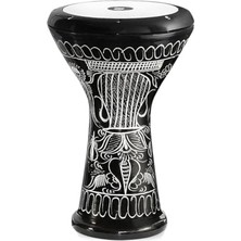 MarkEntegra Vatan Darbuka Profesyonel Büyük Boy Siyah Erzincan El Işleme Darbuka Doumbek Darabuka 5 Numara