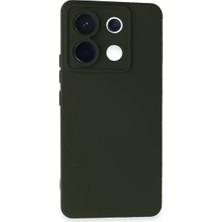 Dimeles Mey Ithalat®   Redmi Note 13 Pro 5g Kılıf Nano Içi Kadife Silikon - Koyu Yeşil
